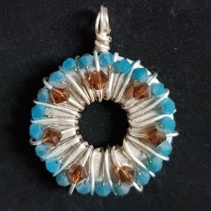 Pendant Handmade. Beaded
